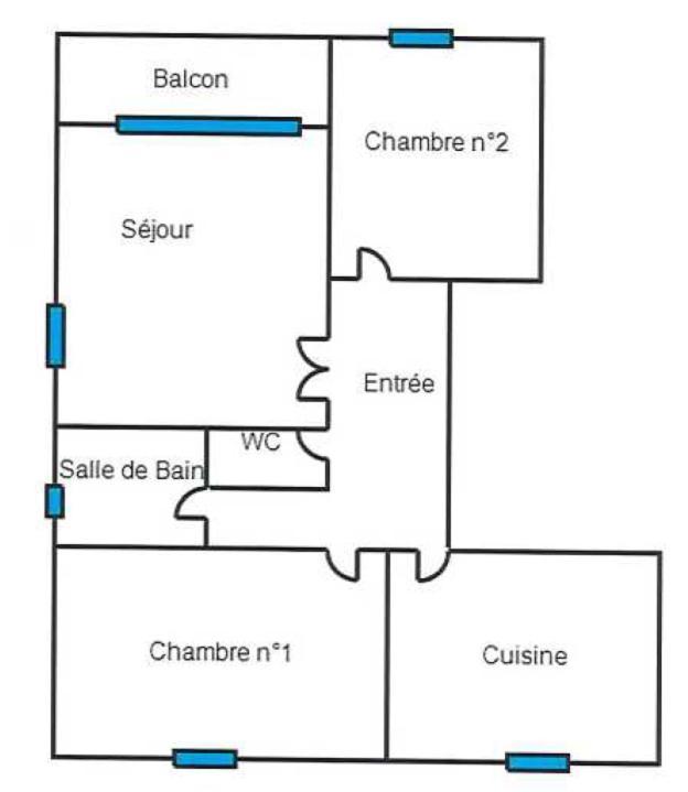 3 Pieces Coeur Appartement *